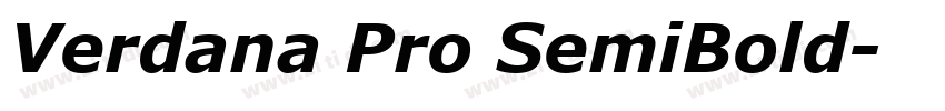 Verdana Pro SemiBold字体转换 Verdana Pro SemiBold字体转换